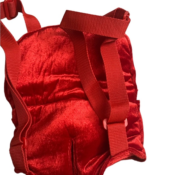 🛍️5/$25 RETIRED Build a Bear Holiday Red Snowflake Carrier - Picture 2 of 2